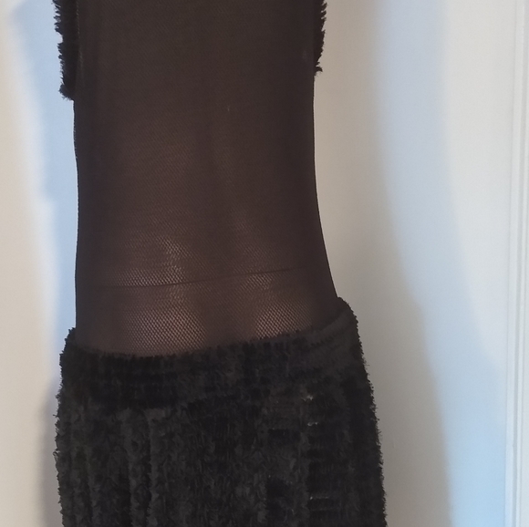 SALE! LEON MAX LIMITED EDITION M L RAISED SOUTACHE CHENILLE SILK FIT FLARE DRESS - Picture 7 of 14